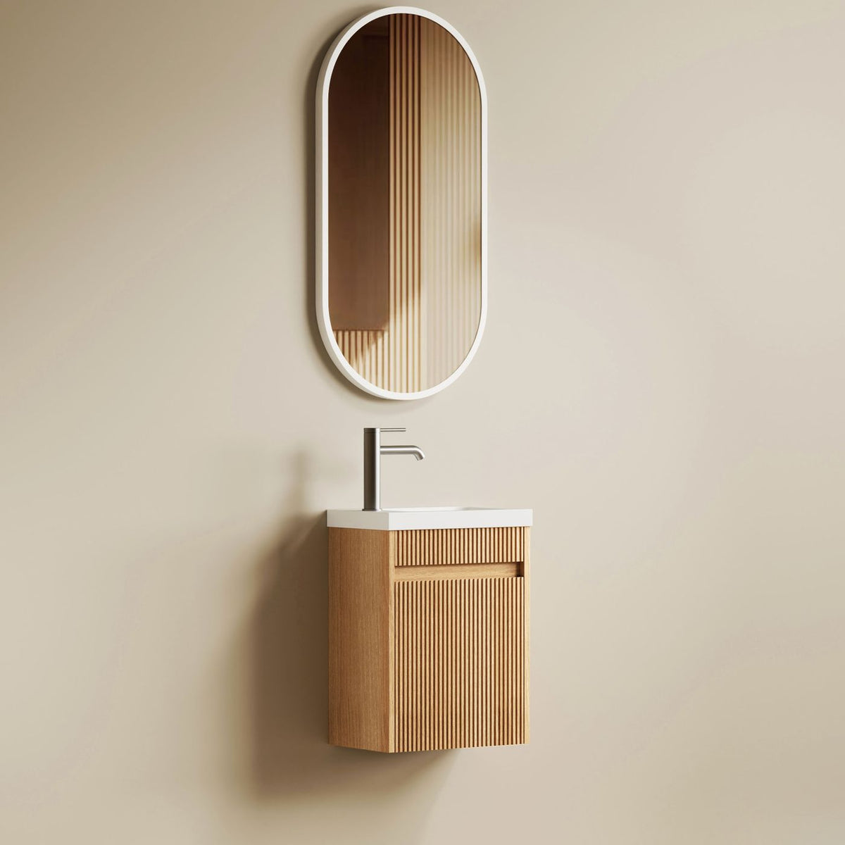Otti Mini Ensuite Space Saver Wall Hung Vanity