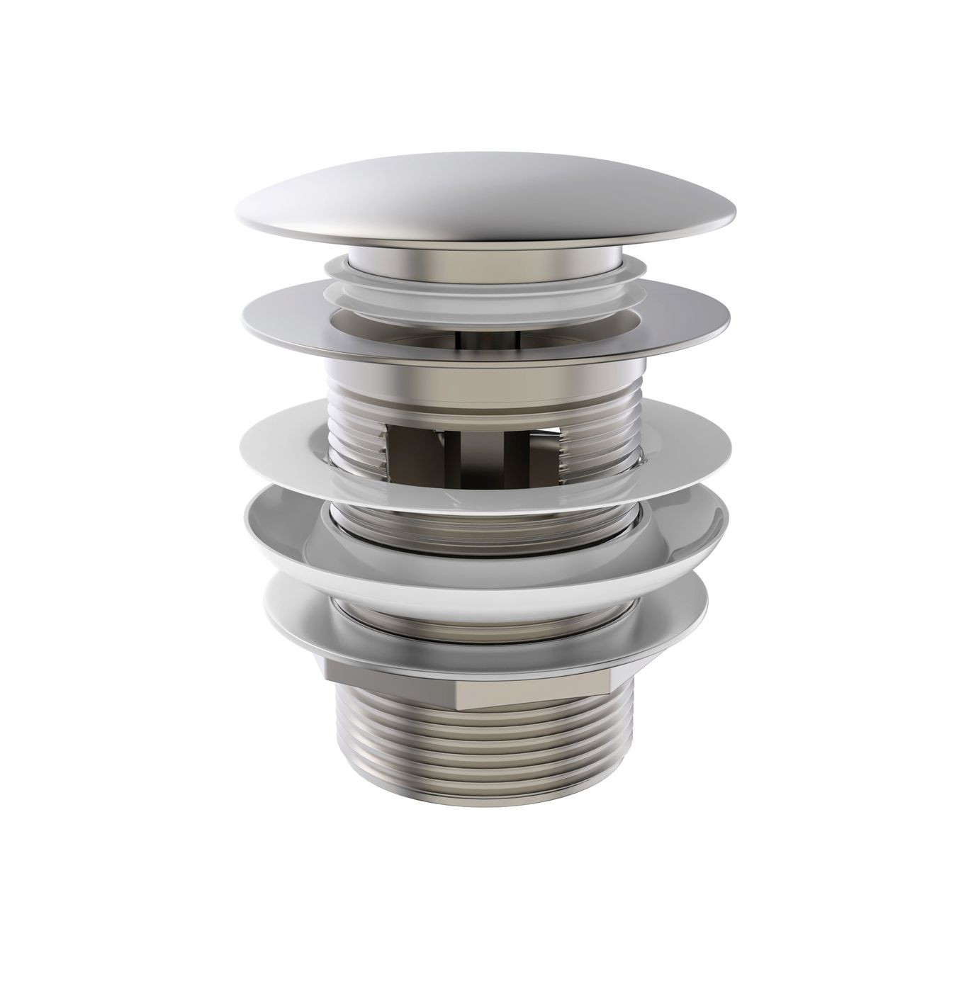 Otti Mushroom Bath Pull-Out Pop-Up Waste | 40mm With Overflow
