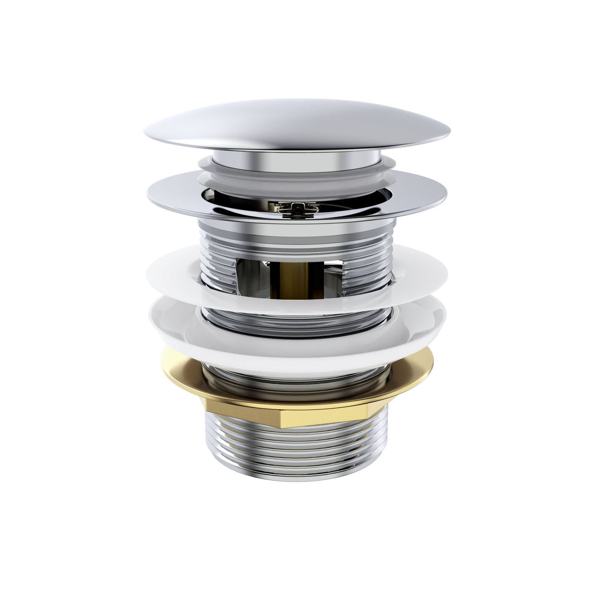 Otti Mushroom Bath Pull-Out Pop-Up Waste | 40mm With Overflow