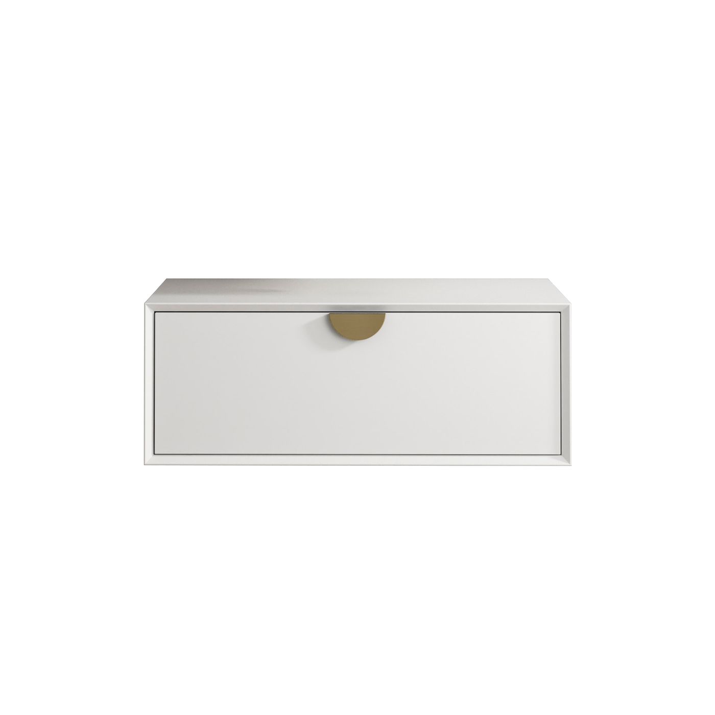 Otti Moonlight Wall Hung Vanity Cabinet | Matte White