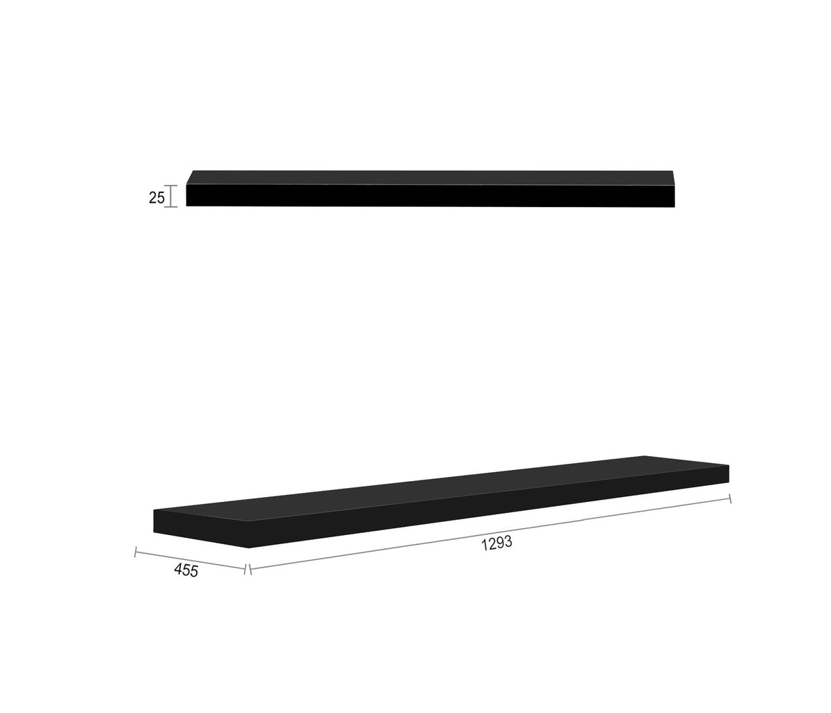 Otti Marlo Vanity Leg Panels | Matte Black