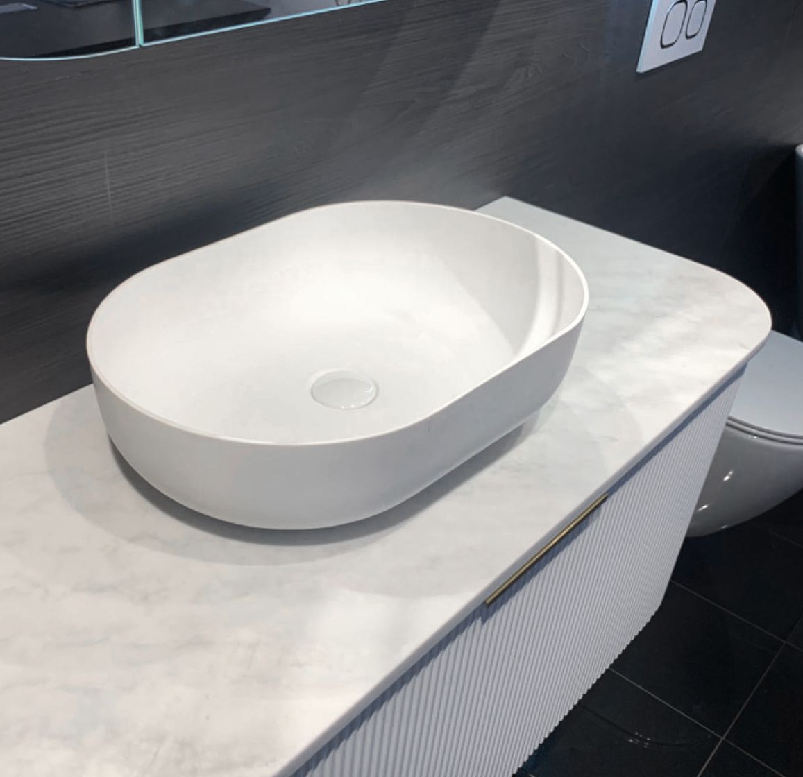 Otti Portofino Solid Surface Above Counter Basin | 500mm