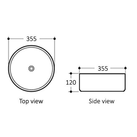 Otti Artis 88 Round Basin | 355mm