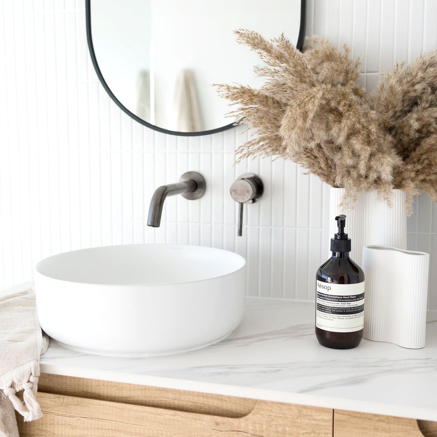 Otti Byron Wall Hung Vanity | Natural Oak