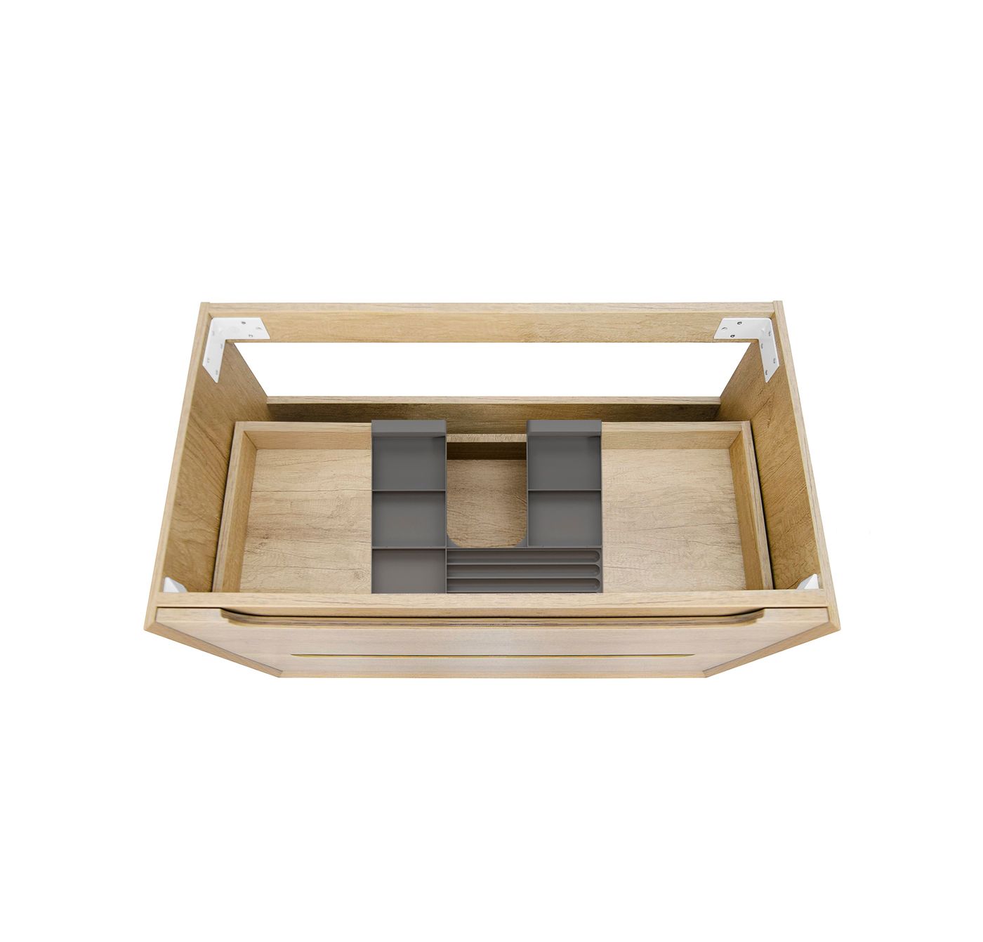 Otti Byron Wall Hung Vanity | Natural Oak