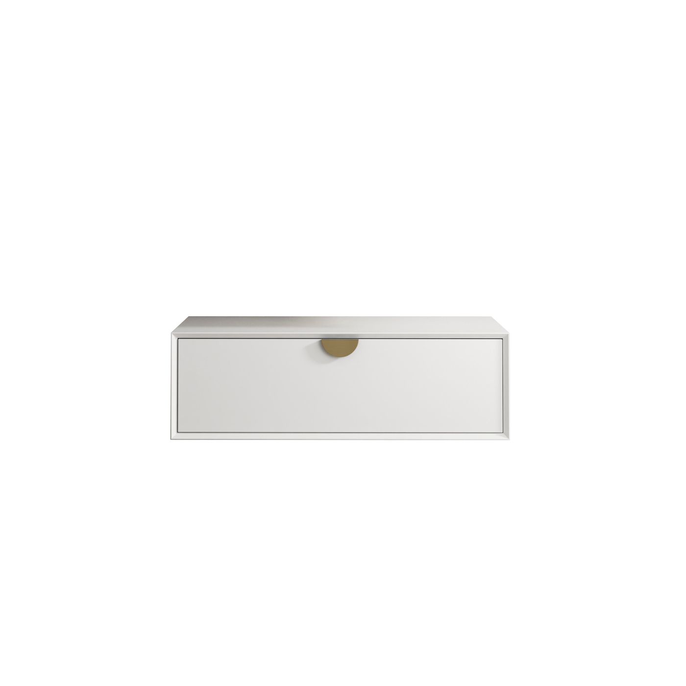 Otti Moonlight Wall Hung Vanity Cabinet | Matte White