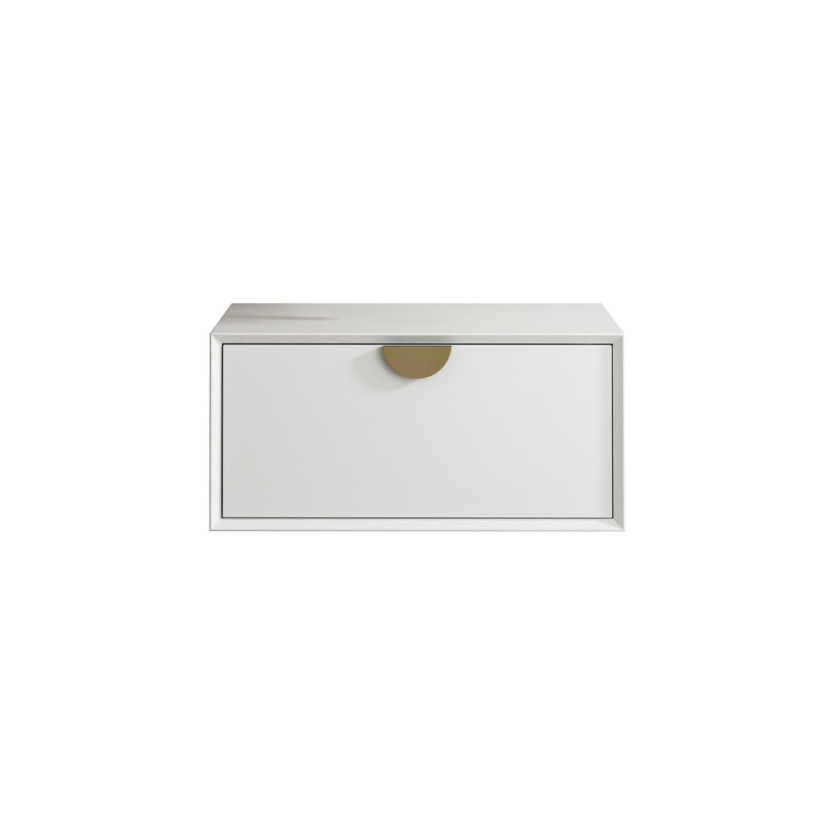 Otti Moonlight Wall Hung Vanity Cabinet | Matte White
