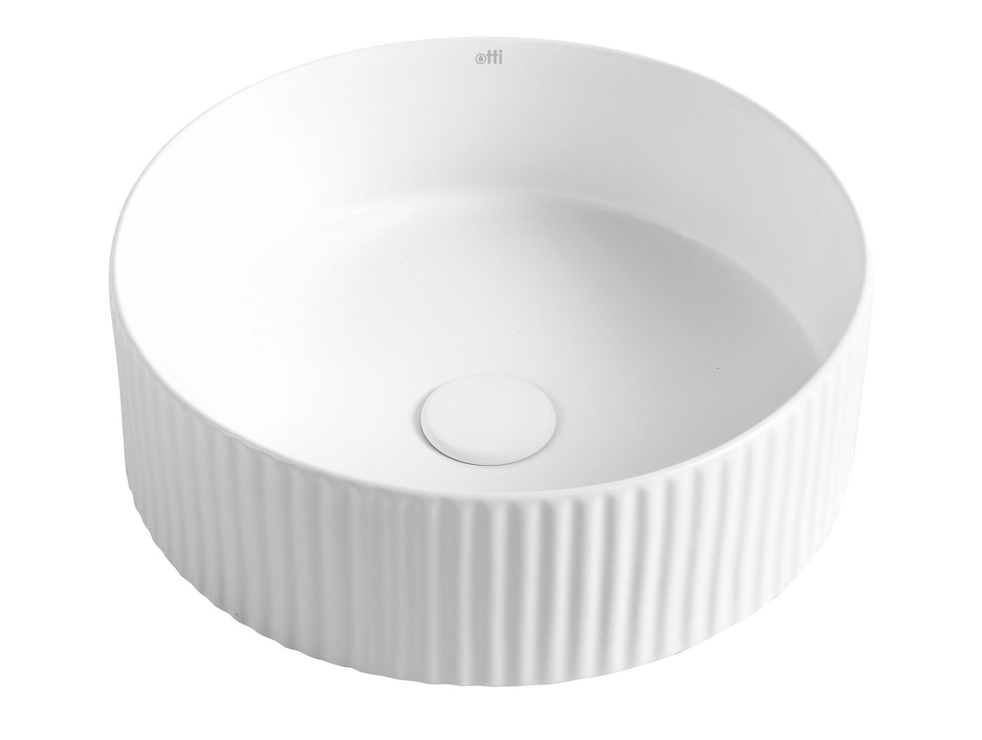 Otti Marlo Fluted Round Basin | 400mm