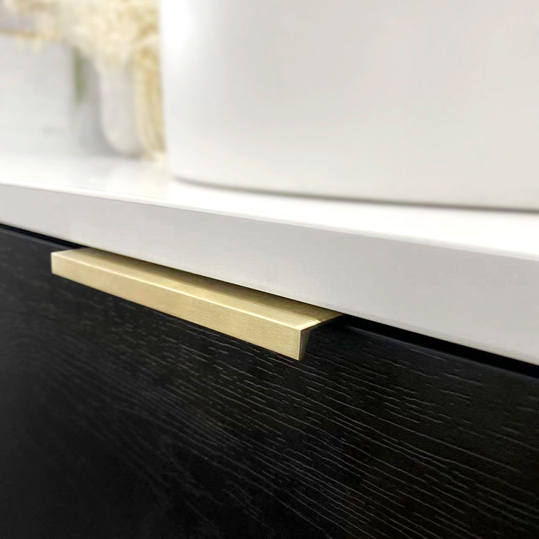 Otti Bondi Wall Hung Curve Vanity | Natural Oak & Black Oak