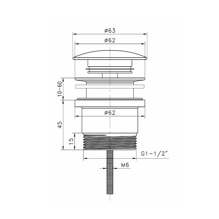 Otti Universal Pop-Up / Pullout Waste | 32mm & 40mm