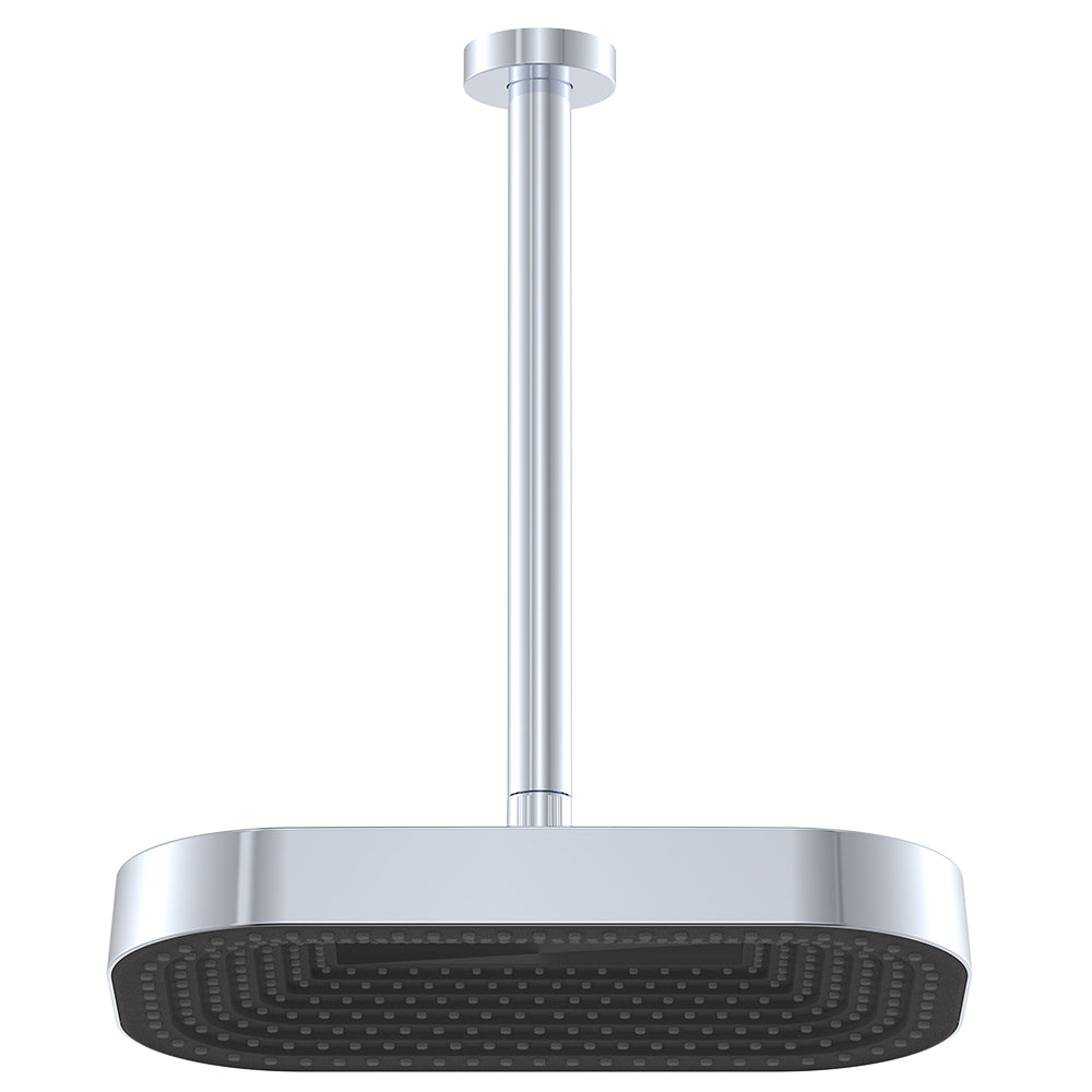 Fienza Kuro Shower Dropper Set, Soft Square Head, Chrome