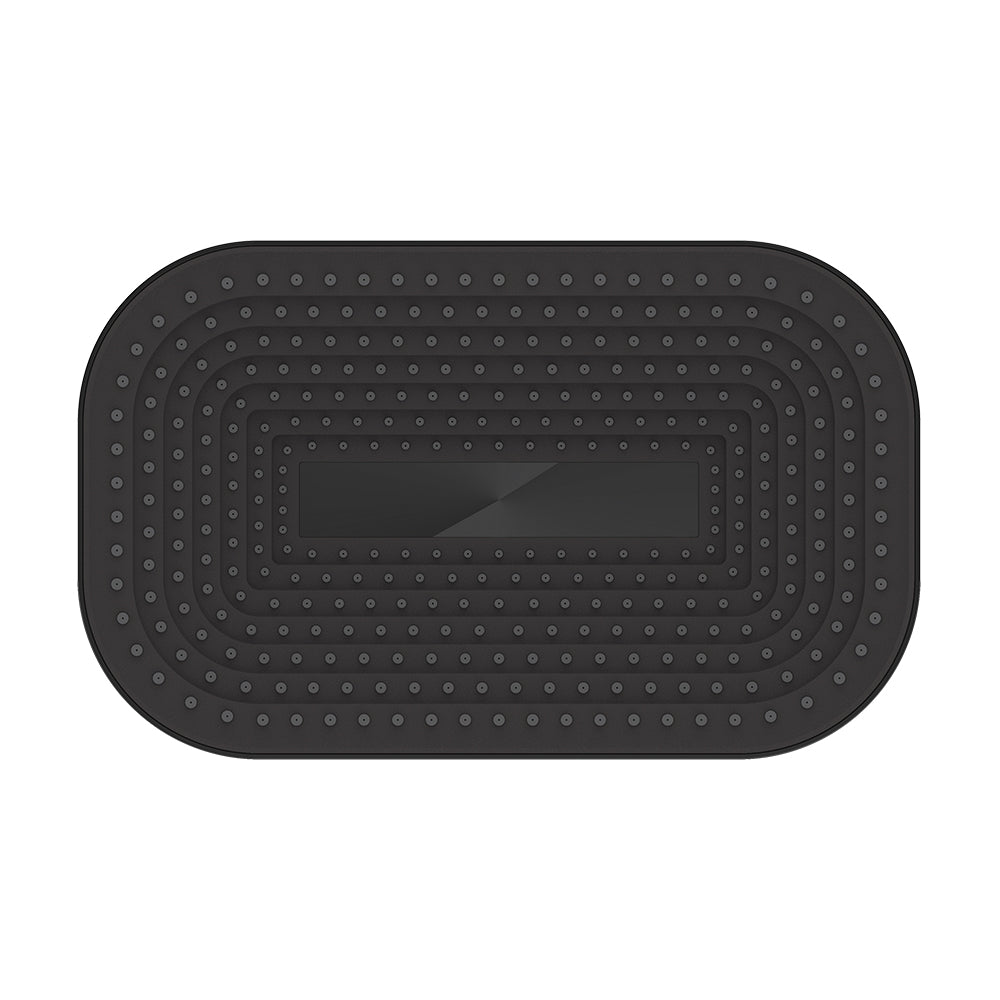 Fienza Kuro Shower Head, Soft Square, Matte Black