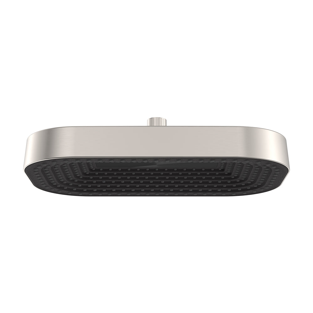 Fienza Kuro Shower Head, Soft Square, Brushed Nickel