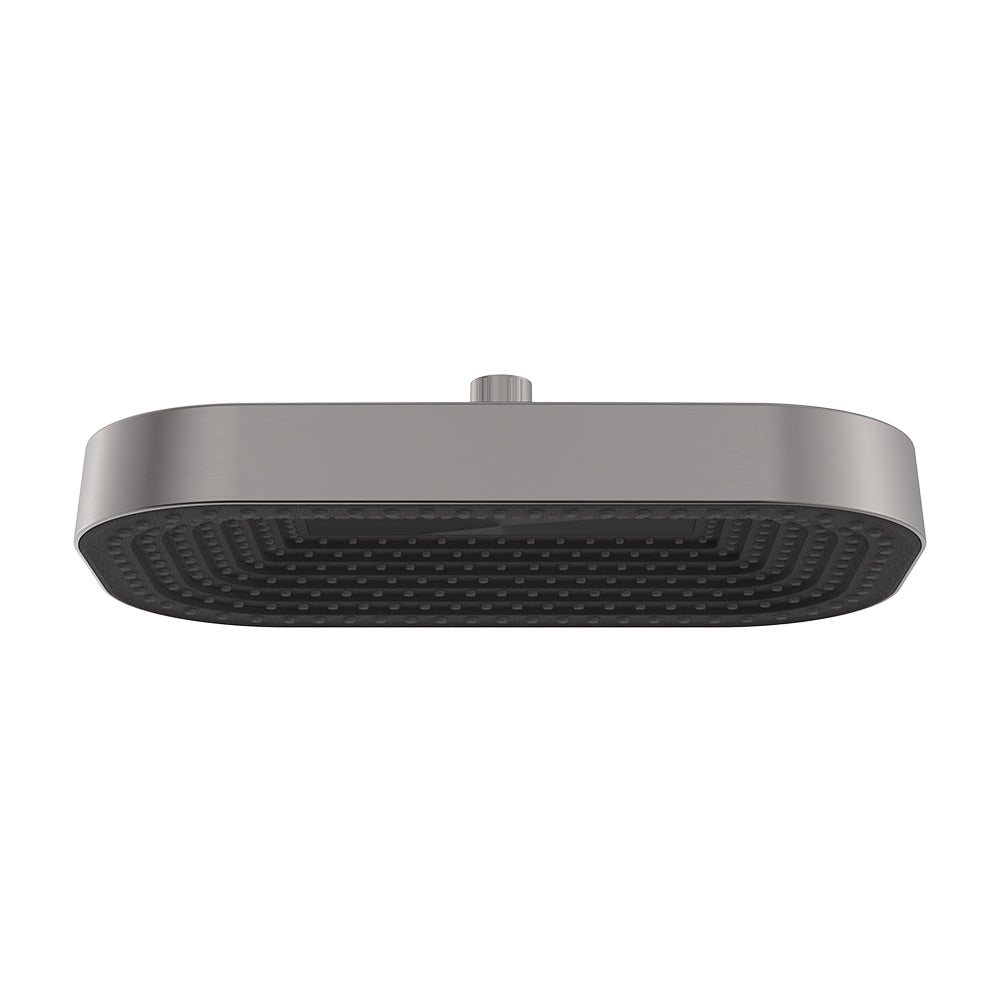 Fienza Kuro Shower Head, Soft Square, Gun Metal