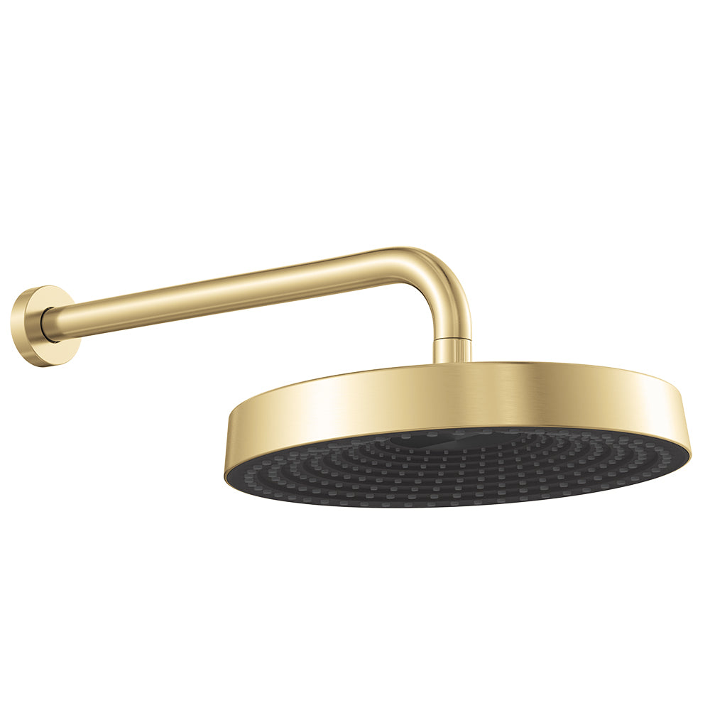 Fienza Kuro Shower Arm Set, Round Head, Urban Brass