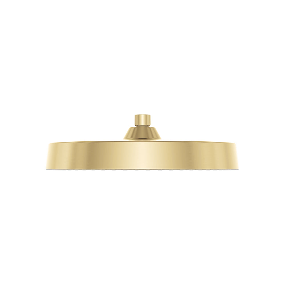 Fienza Kuro Shower Head, Round, Urban Brass