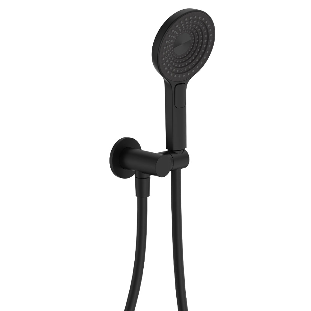 Fienza Kuro Hand Shower, Round Plate, Round Head, Matte Black