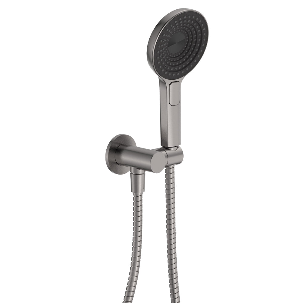 Fienza Kuro Hand Shower, Round Plate, Round Head, Gun Metal