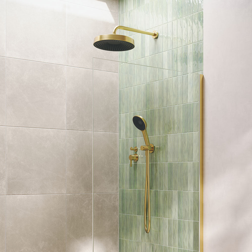 Fienza Kuro Hand Shower, Round Plate, Round Head, Urban Brass