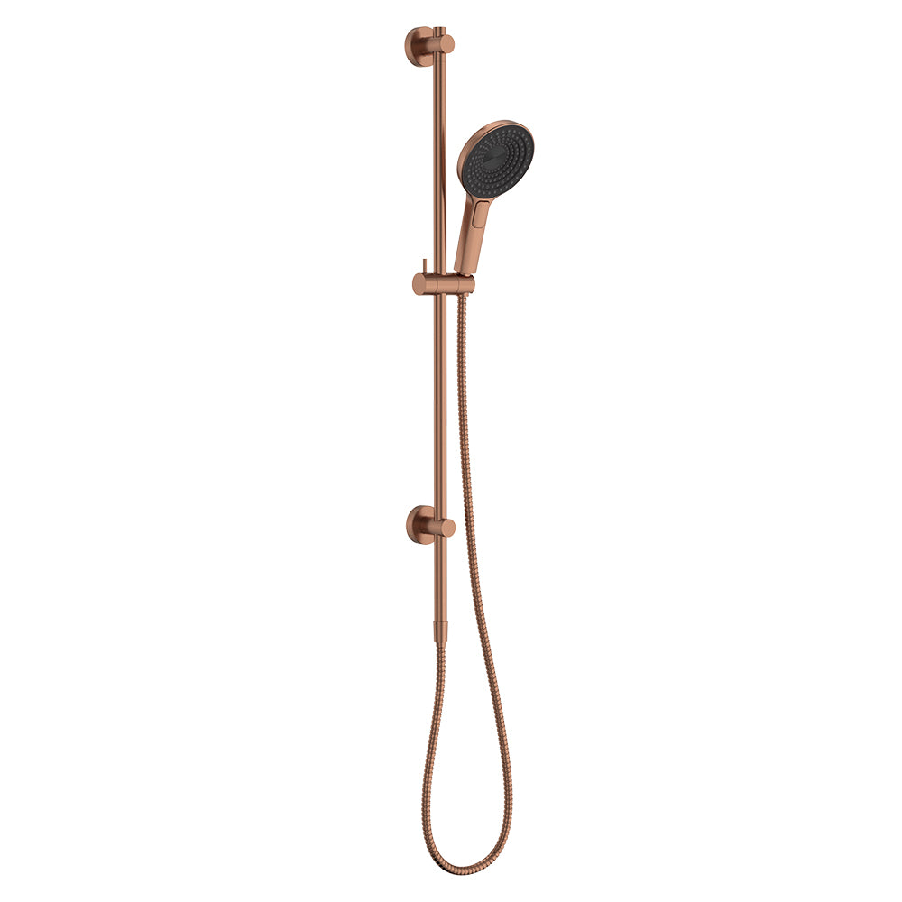 Fienza Kuro Rail Shower Round, Brushed Copper