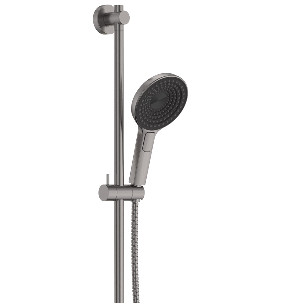 Fienza Kuro Rail Shower Round, Gun Metal