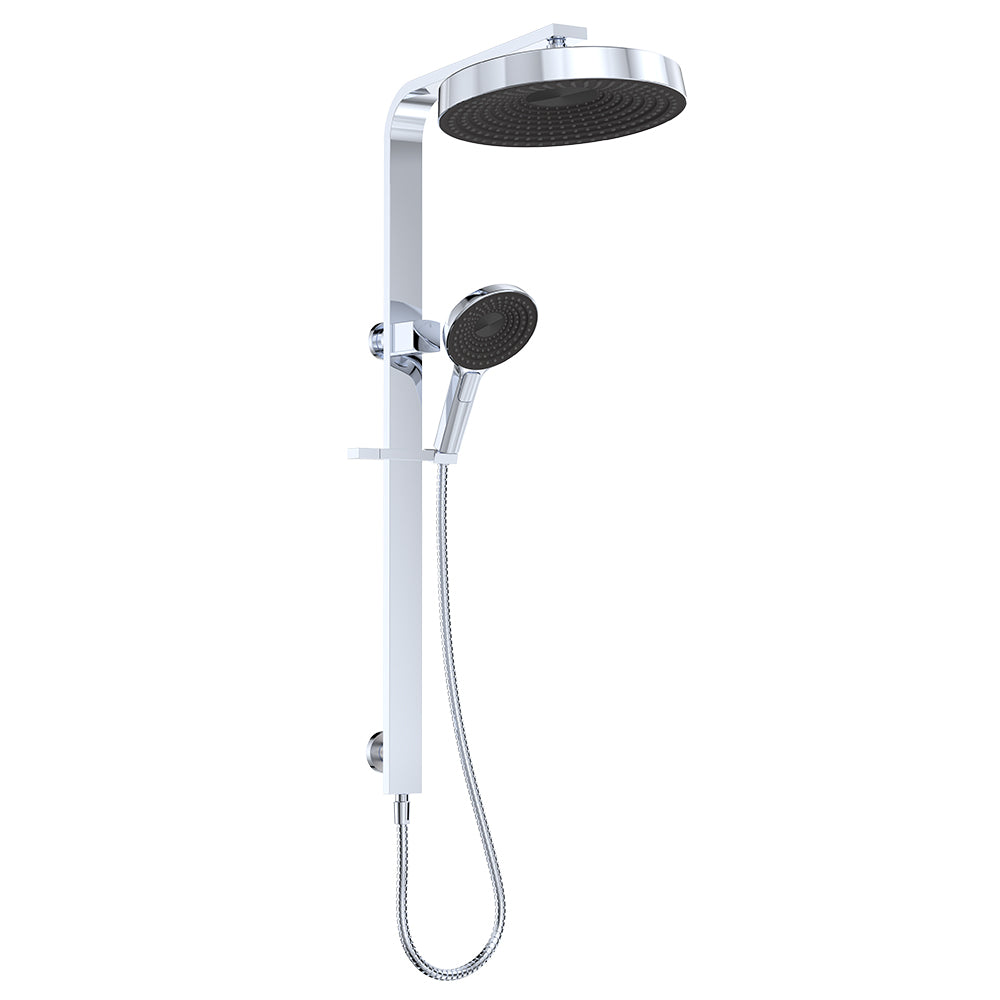 Fienza Kuro Deluxe Twin Shower Round Head, Chrome