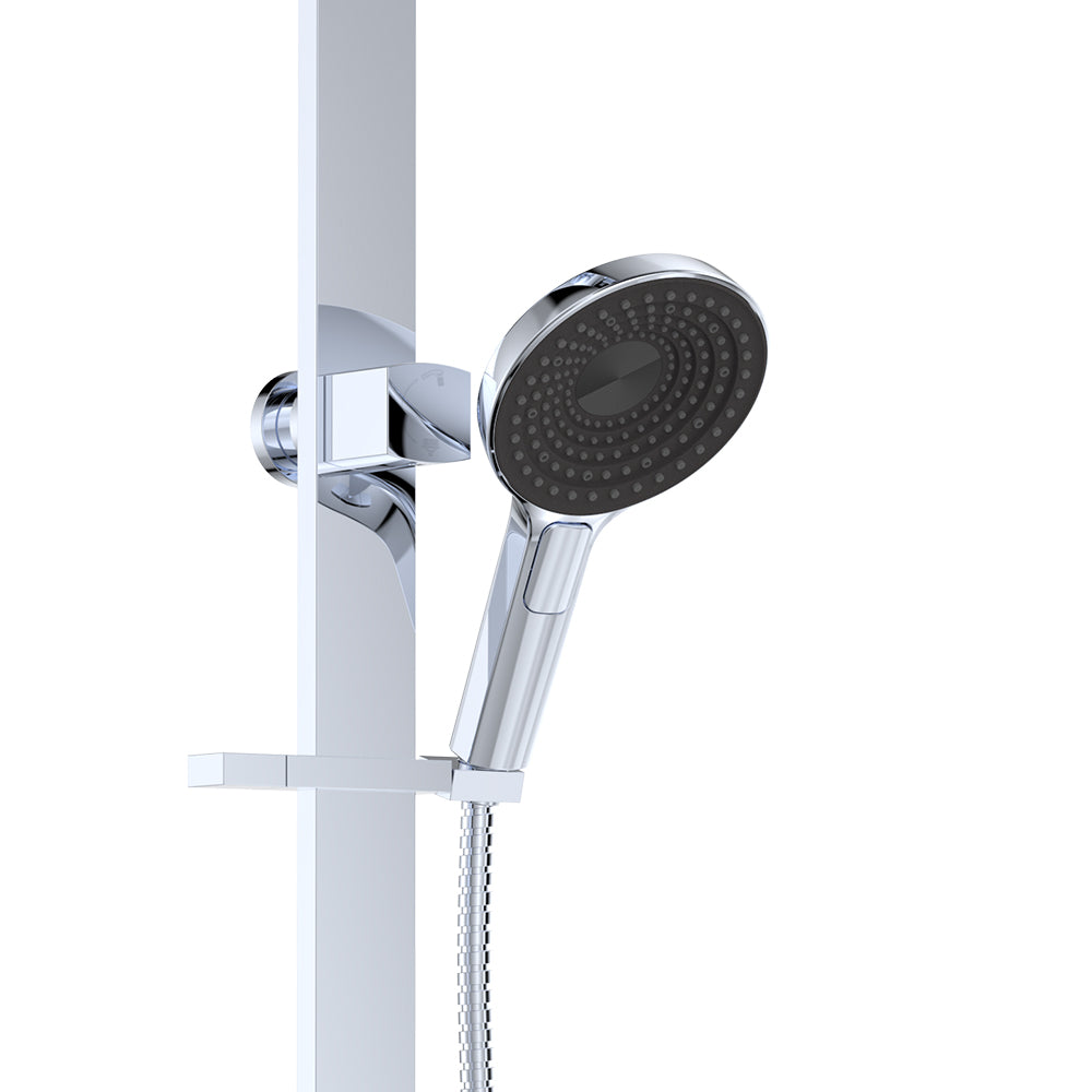 Fienza Kuro Deluxe Twin Shower Round Head, Chrome