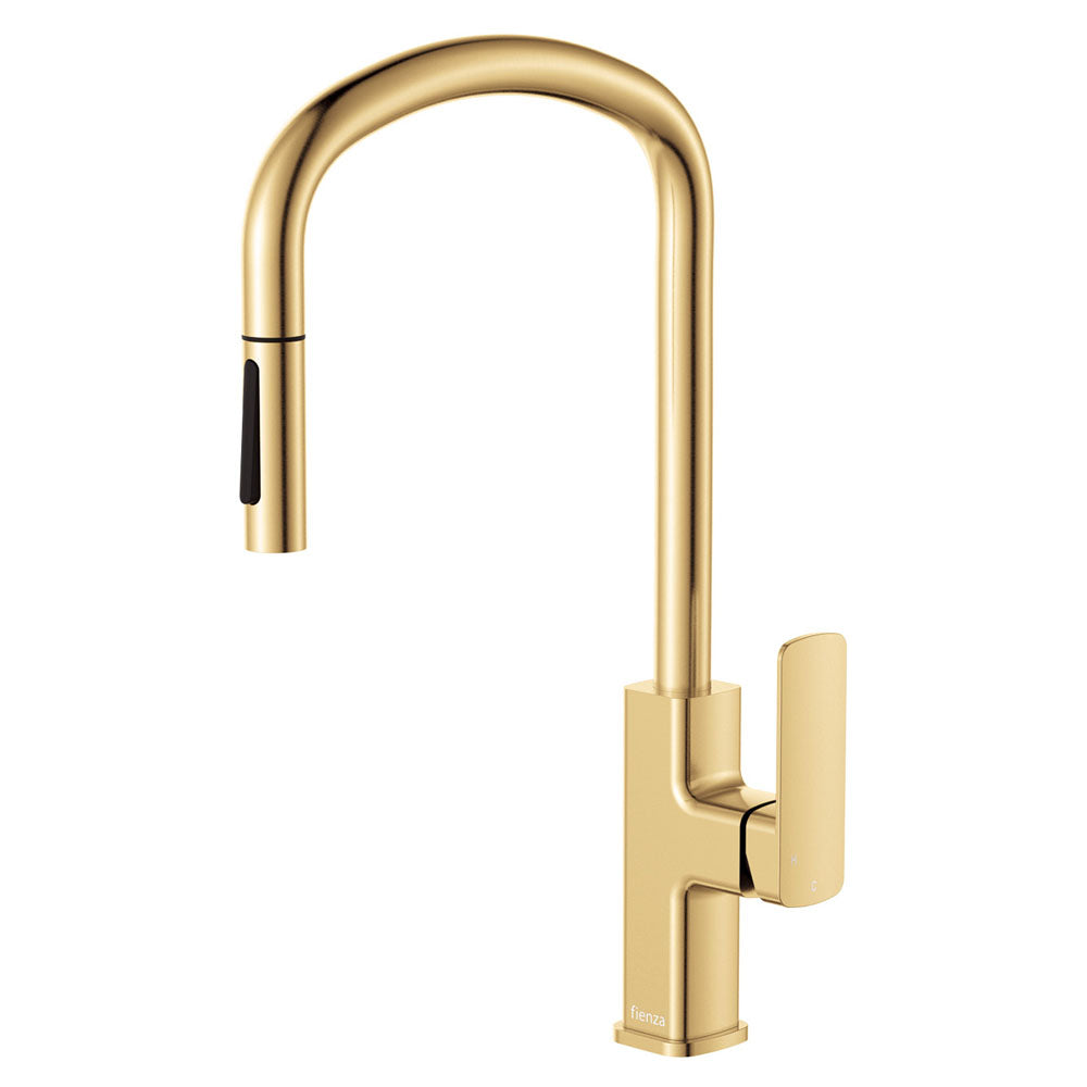 Fienza Tono Pull Out Sink Mixer, Urban Brass