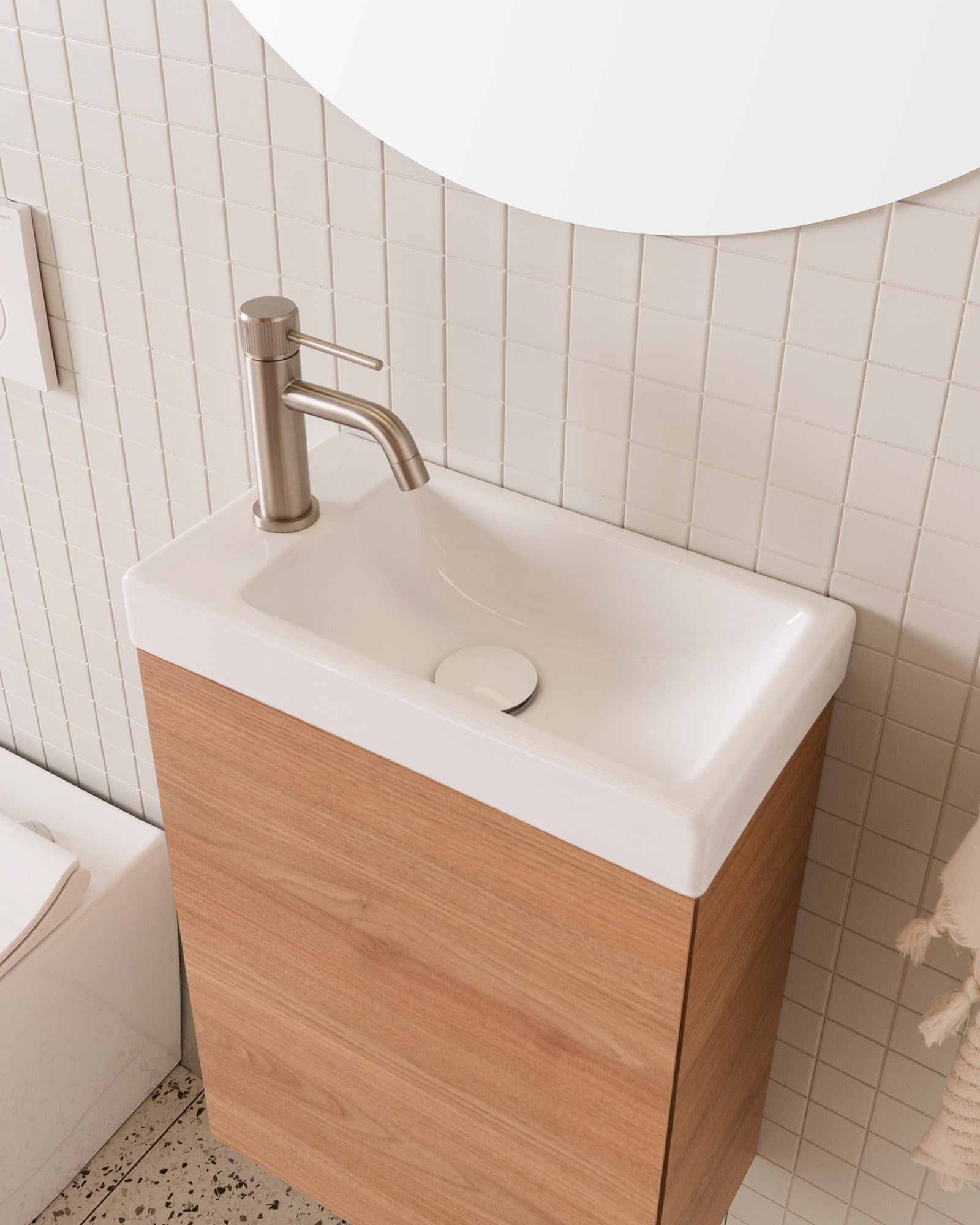 ADP Glacier Mini Floor Mount Vanity 400mm, ceramic top