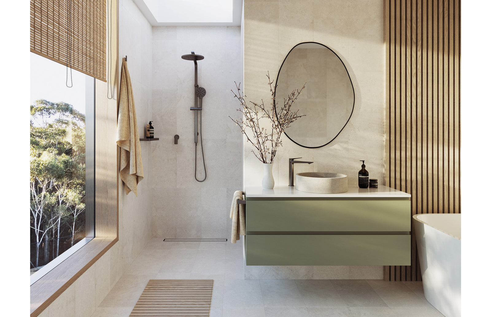 Phoenix Kusabi SwitchMix Wall Basin / Bath Mixer Set 200mm (Complete Kit) – Lead Free