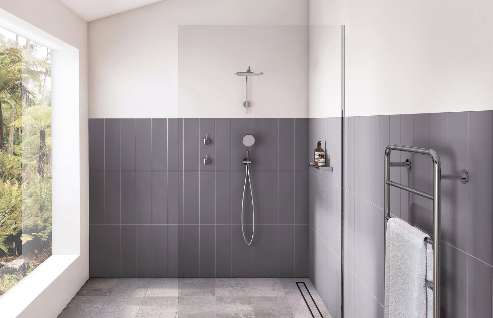 Phoenix Vivid Slimline Towel Ladder 800 X 500mm