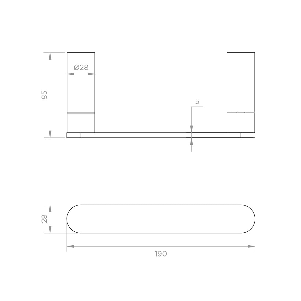 Arcisan Maro Double Post Toilet Roll Holder