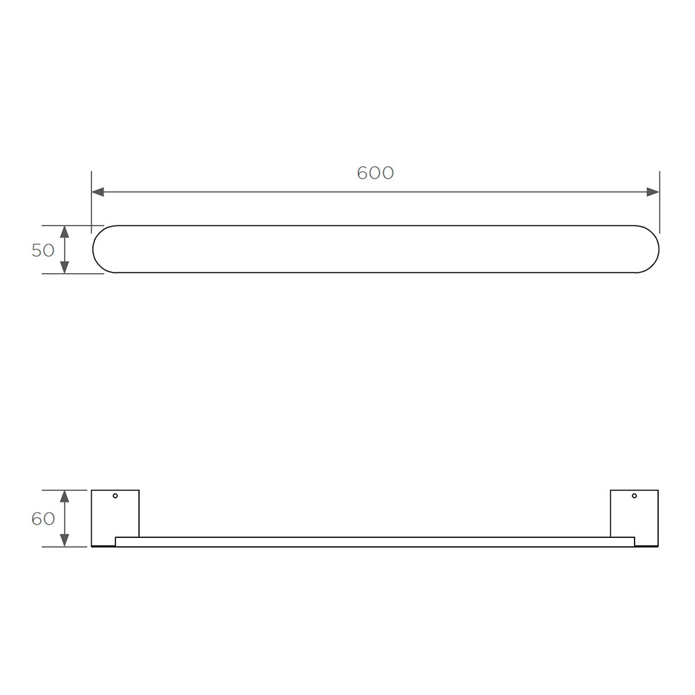 Arcisan Maro Heated Towel Rail - 600mm