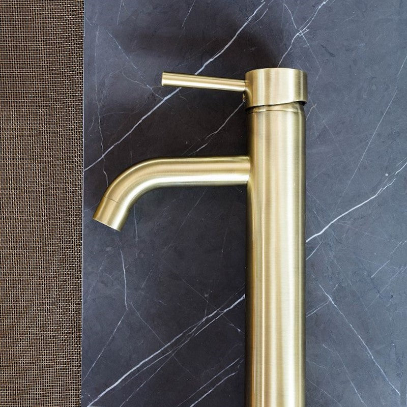 Meir Round Tall Curved Basin Mixer
