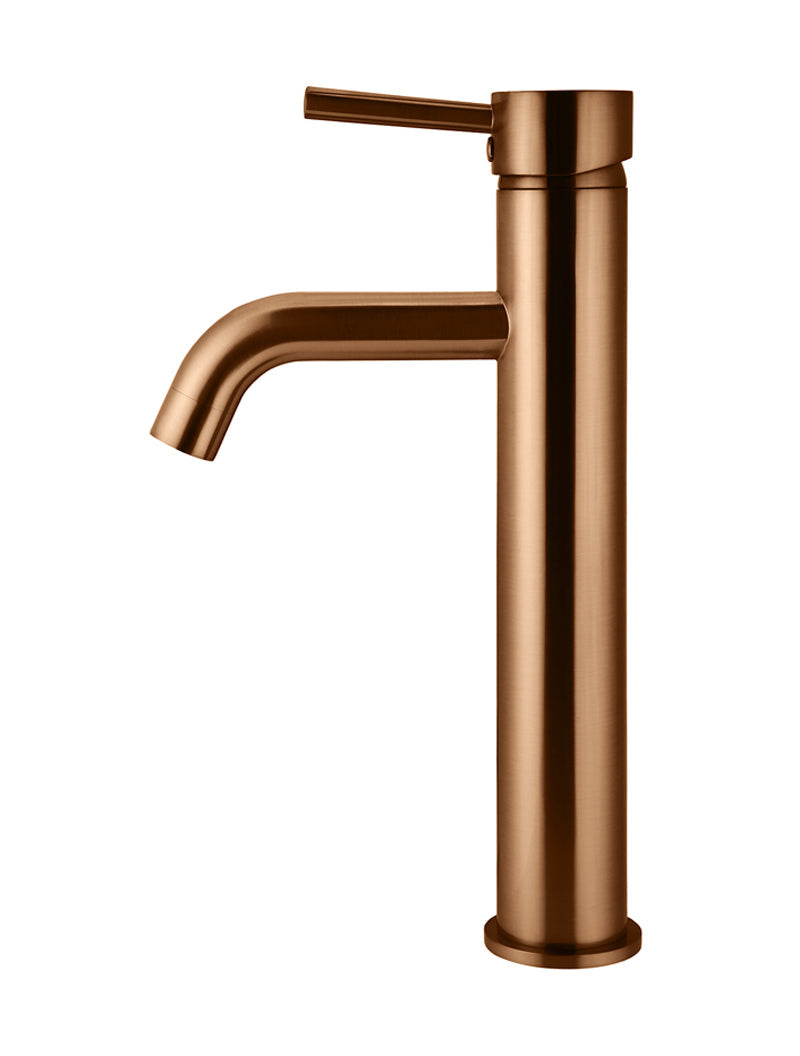 Meir Round Tall Basin Mixer Curved