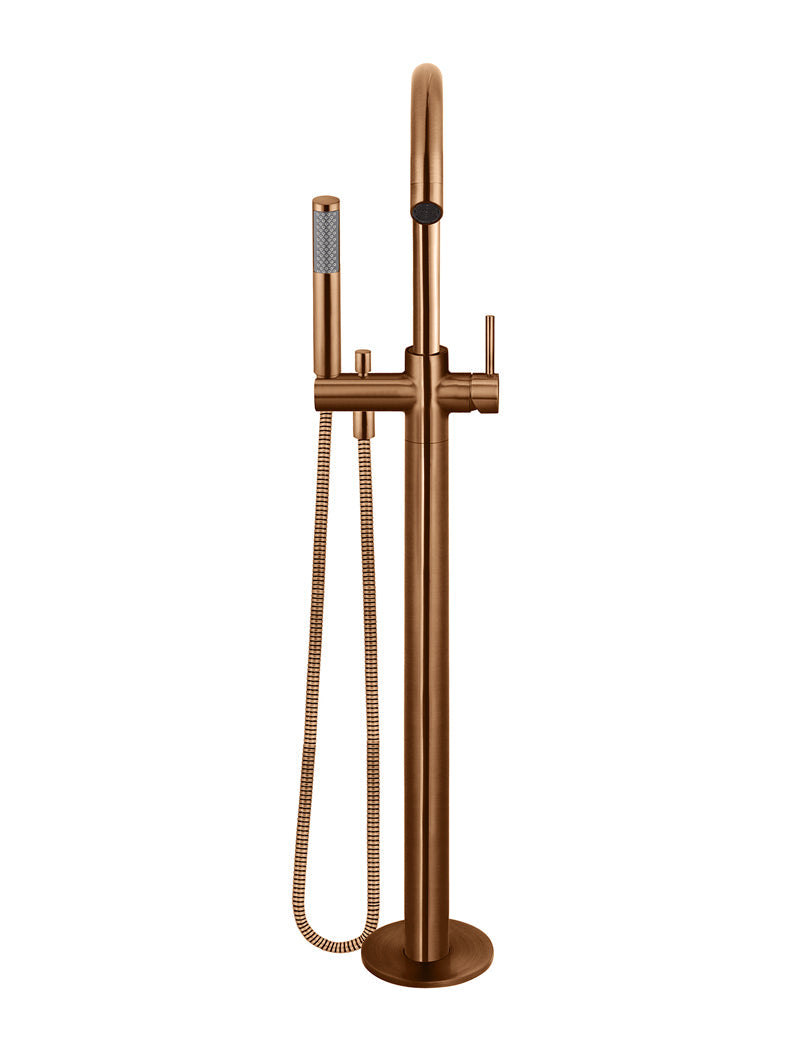 Meir Round Freestanding Bath Spout and Hand Shower