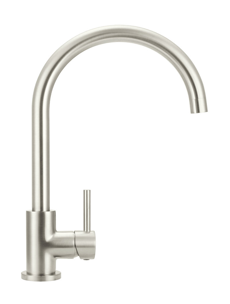 Meir Round Gooseneck Kitchen Mixer Tap