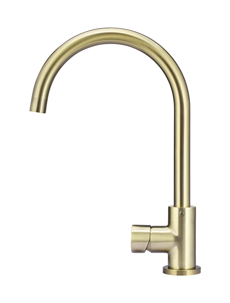 Meir Round Pinless Gooseneck Kitchen Mixer Tap