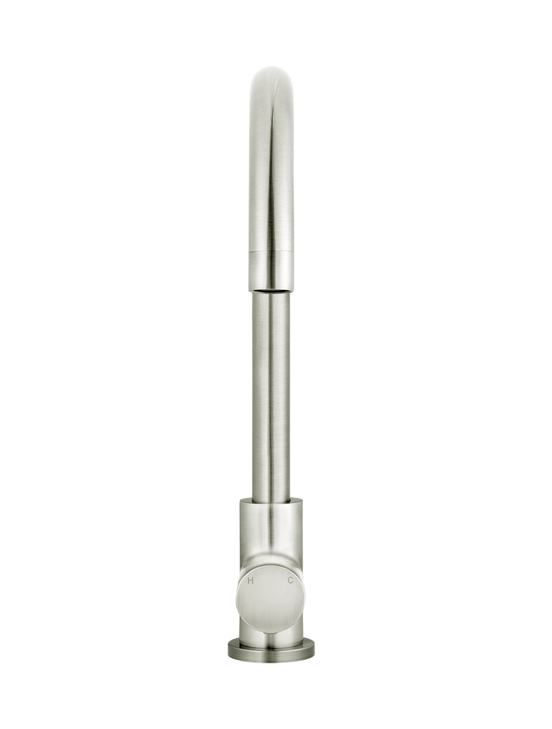 Meir Round Pinless Gooseneck Kitchen Mixer Tap