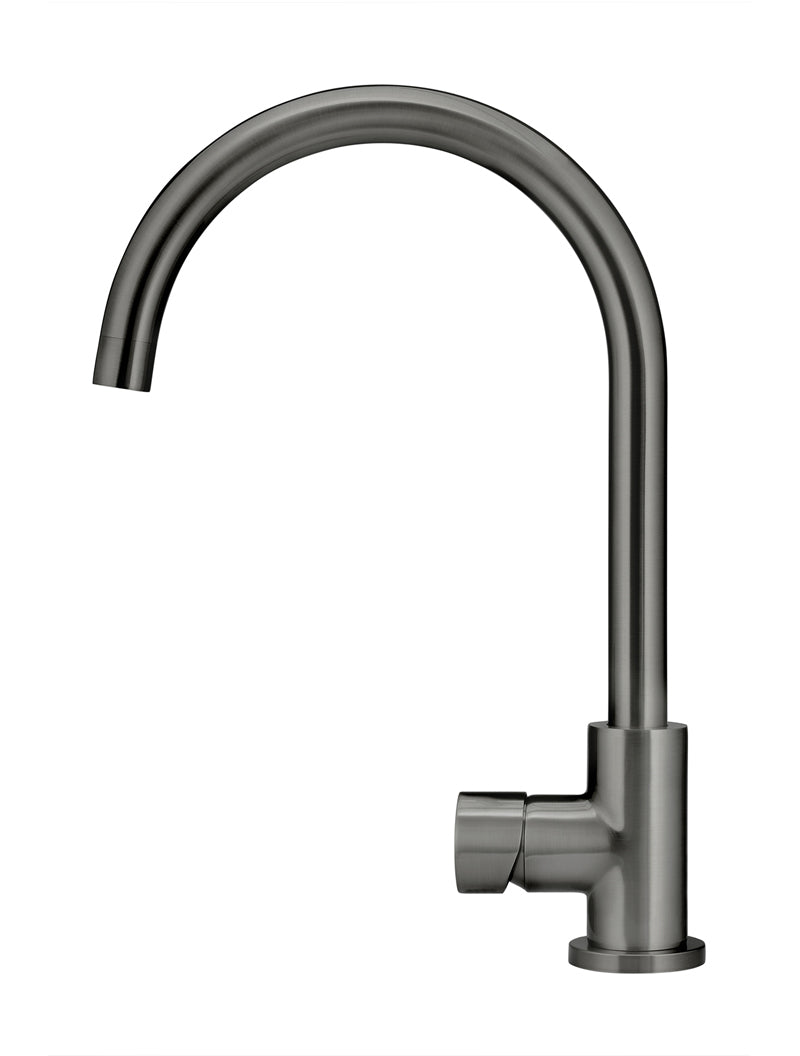 Meir Round Pinless Gooseneck Kitchen Mixer Tap
