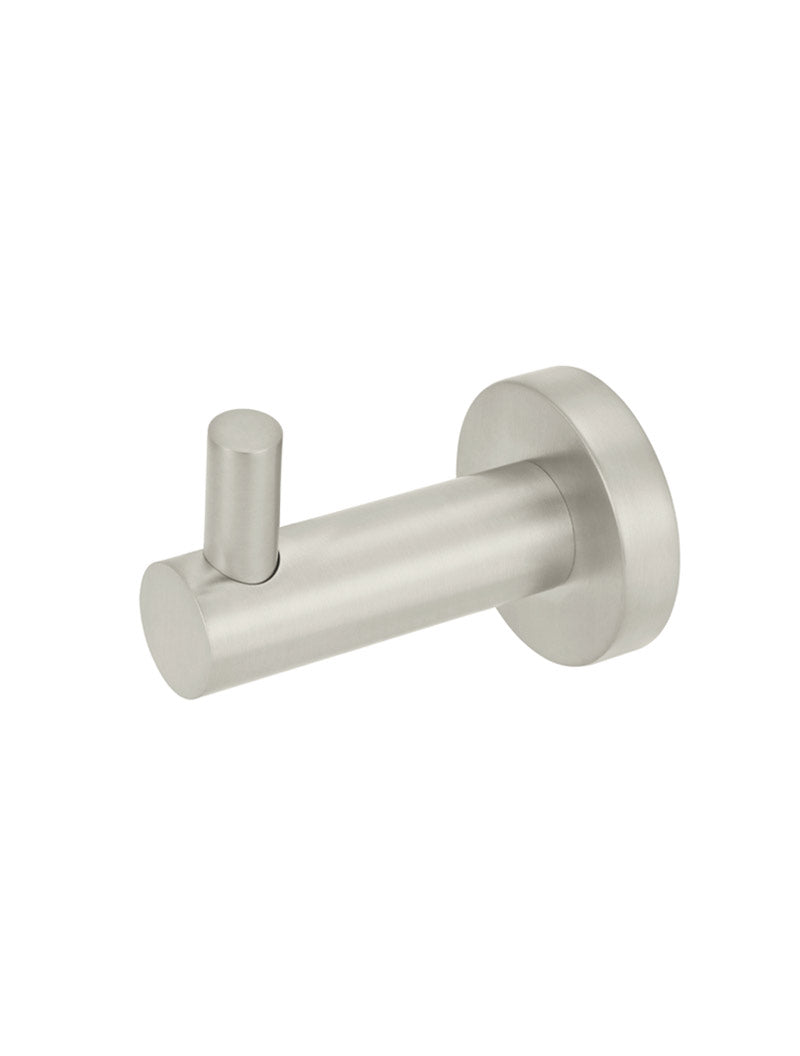 Meir Round Robe Hook - Brushed Nickel