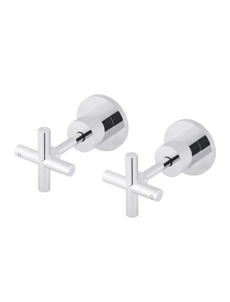 Meir Cross Handle Jumper Valve Wall Top Assemblies