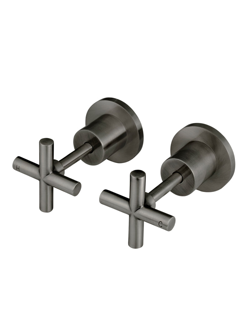 Meir Cross Handle Jumper Valve Wall Top Assemblies