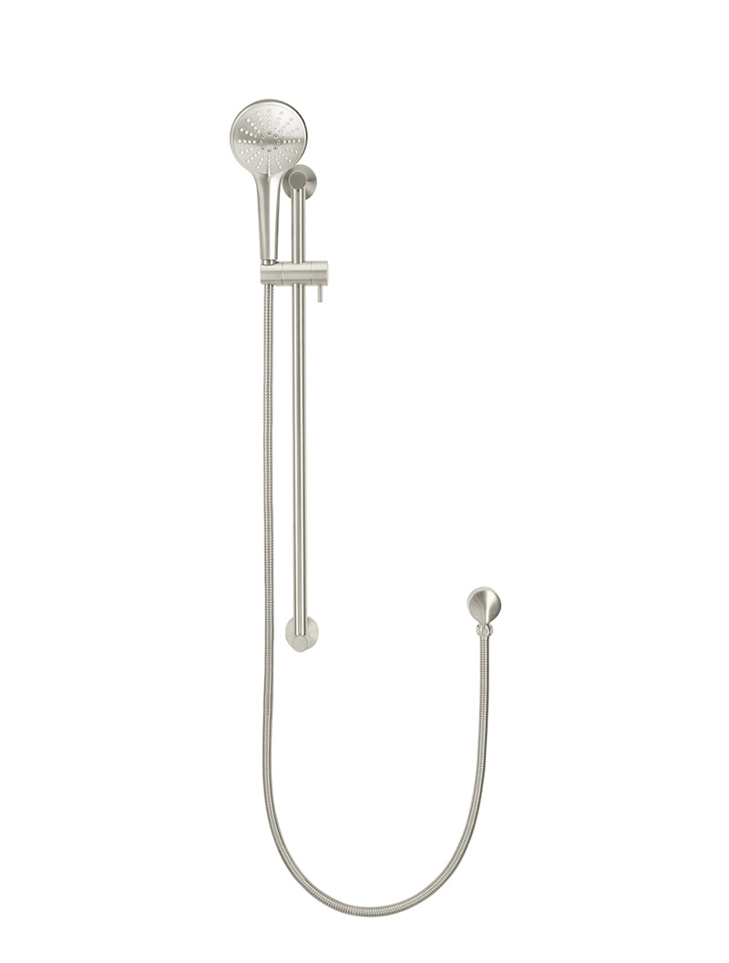 Meir Round Three Function Hand Shower on Rail Column