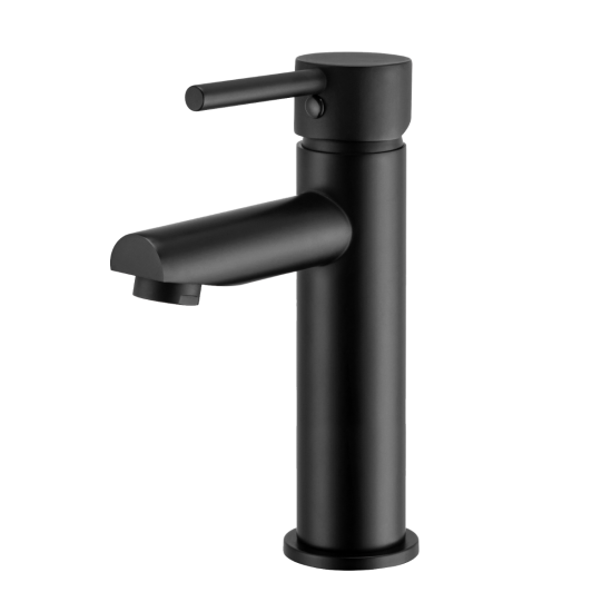 LUCID PIN Series Round Black Basin Mixer(Tall Vesion)