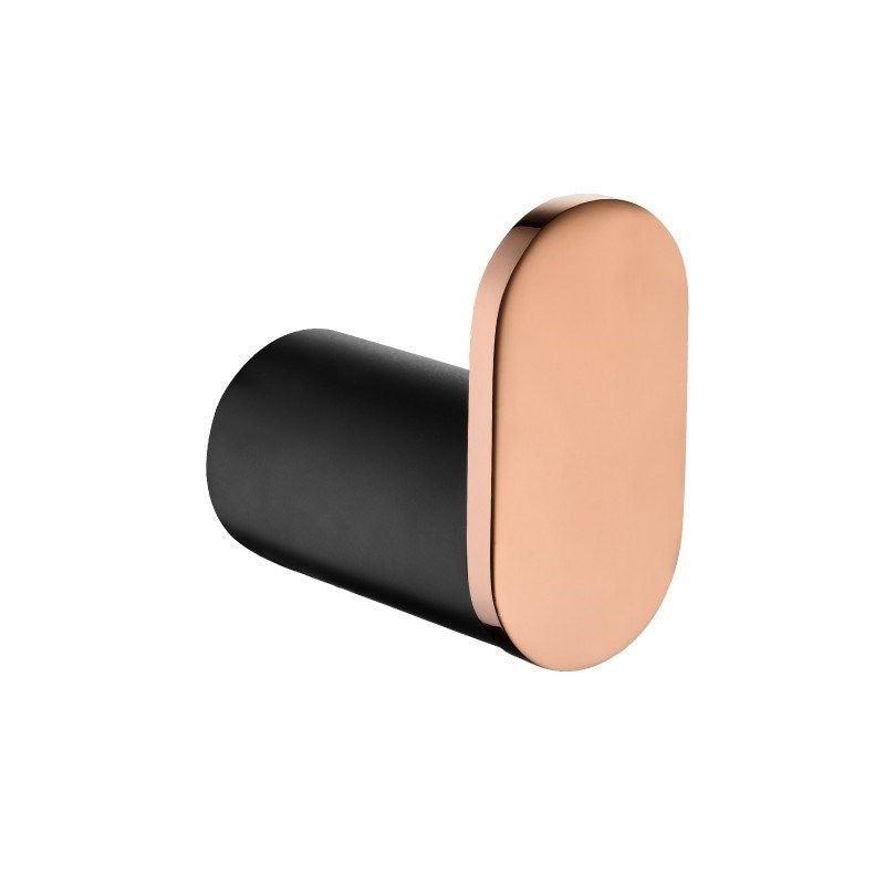Black &amp; Rose Gold Robe Hook Wall Mounted Stainless Steel