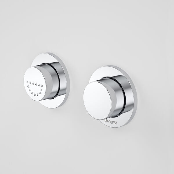 Caroma Invisi Series II® Round Dual Flush Raised Care Remote Buttons (Plastic)