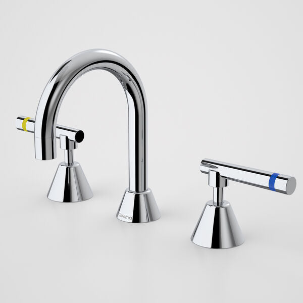 Caroma Elegance Lever Care Basin Set - Warm/Cold - Lead Free