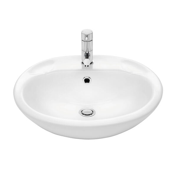 Stylus Symphony Semi Recessed Vanity Basin - 1TH