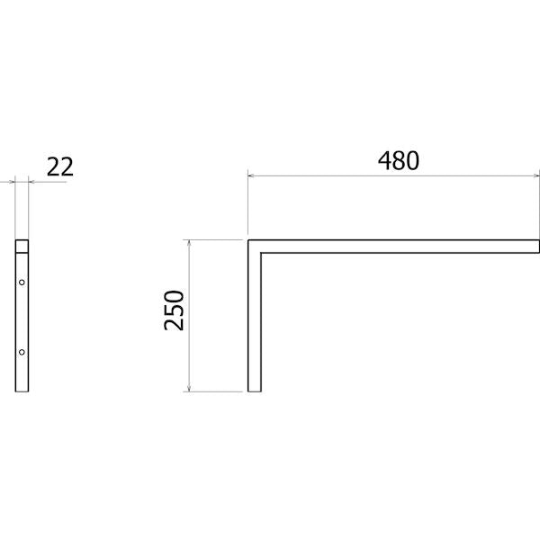 Clark Cleaners Sink Wall Mounting Bracket (Pair)